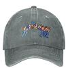 Vintage Video Game Contra Trucker Hat Outfit Casual Distressed Denim Washed Retro Gaming Dad Hat Unisex Soft Beaseball Cap