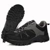Fashion Men Hiking Shoes Leather Outdoor Trail Running Shoes Anti-slip Casual Hiking Training Sneakers Zapatillas Para Hombre Masculino