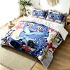 Caçadores de Demônios Kpop Conjunto de Capa de Edredom de 3 Peças Conjunto de Roupa de Cama Simples Moderno Tecido Macio Resistente a Amassados Uso em Todas as Estações um presente perfeito