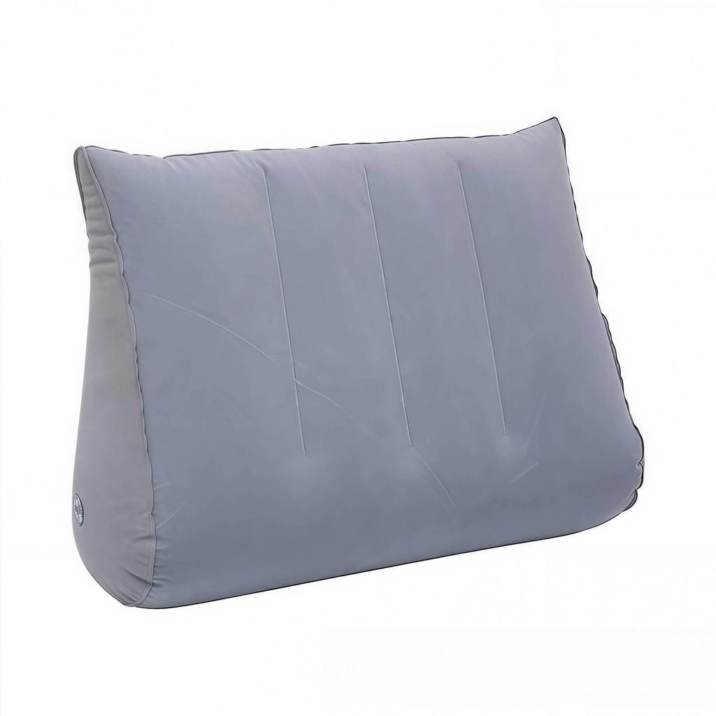 Inflatable PVC Triangle Cushion Plush Leg Pillow for Home and Outdoor Use