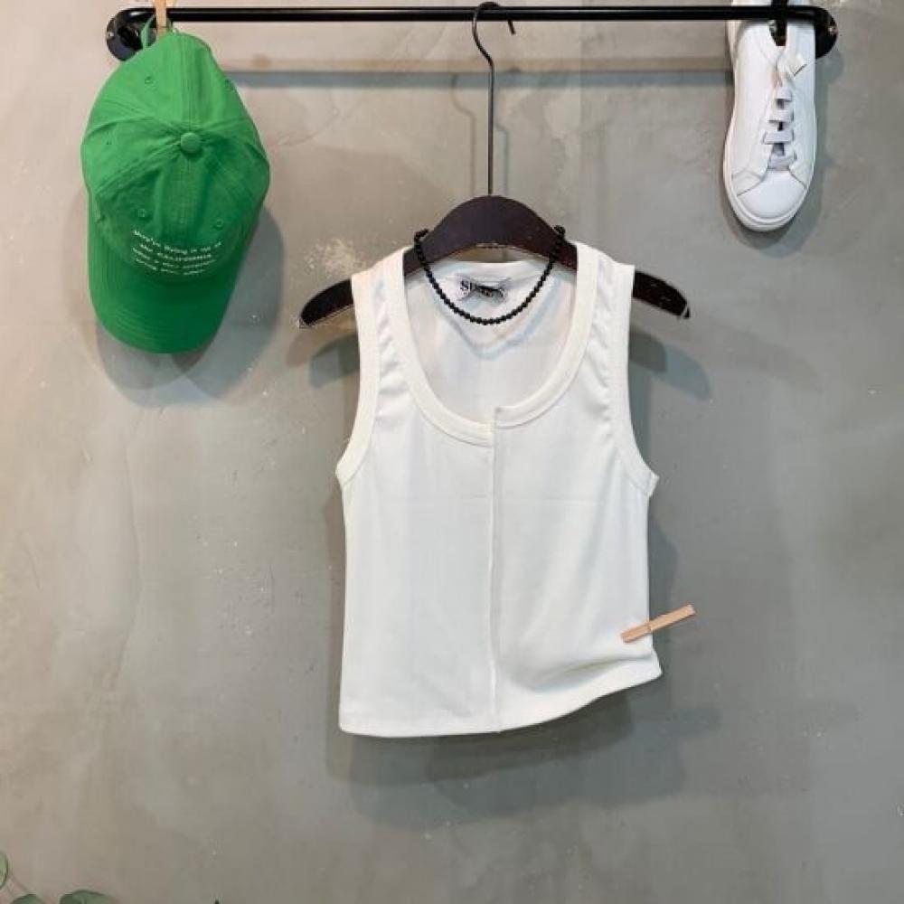 C S In The Room unbalanCed CuT lIne SleeveleSS T ShirT 3Color
