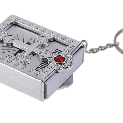 Mini Heilige Bibel Schlüsselanhänger Religiös Christlich Jesus Kreuz Schlüsselanhänger Schlüsselring
