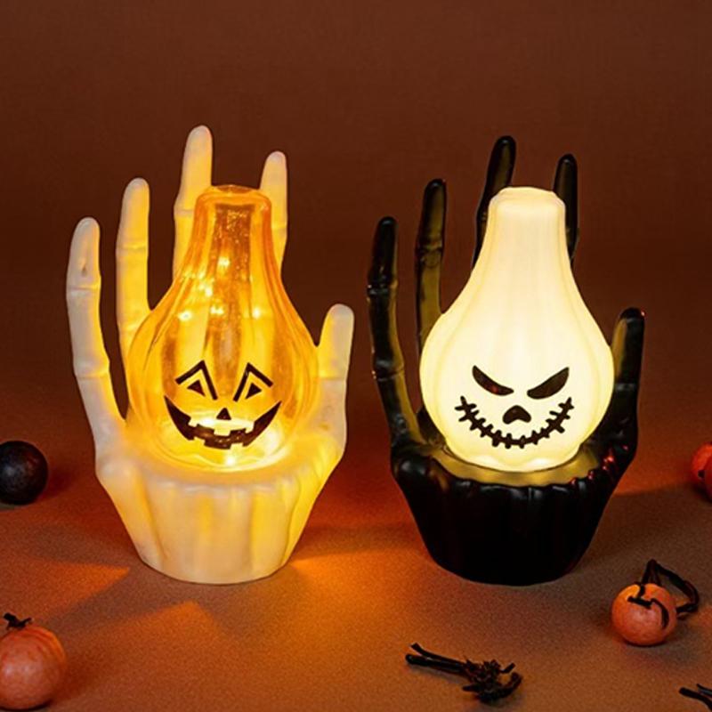Halloweenský svícen dekorace stolní doplněk party dekorace strašidelná ozdoba dýně duch doplněk pokojový dekor
