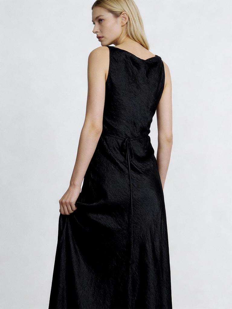 Vestido Europeu de Deusa em Acetato com Fenda Haute Couture para Casamentos, Festas e Eventos Formais