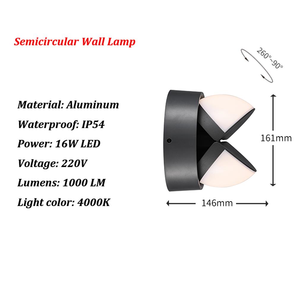 Outdoor Waterproof LED Wall Lamp Modern Creative Home Lighting Landscape Garden Lamp Aisle Corridor Decorative Wall Light 220V