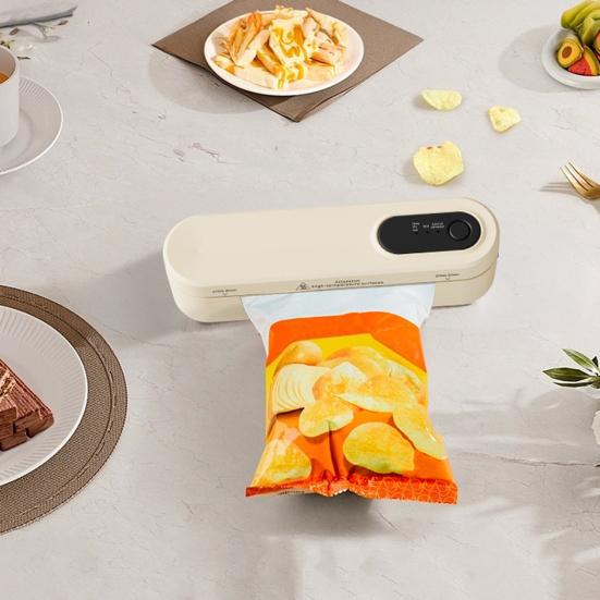 Automatic Vacuum Sealer Machine 60kPa Strong Suction 3 Modes Adjustable Easy to Use Cordless Rechargeable Food Sealer