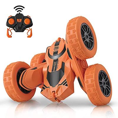 Voiture RC ROBOT PLAZA, Tout-Terrain, Buggy d'Action RC, 4 Roues Motrices, Double Face, Jouet pour Garçons, 4 Roues Motrices, Rapide (Orange)