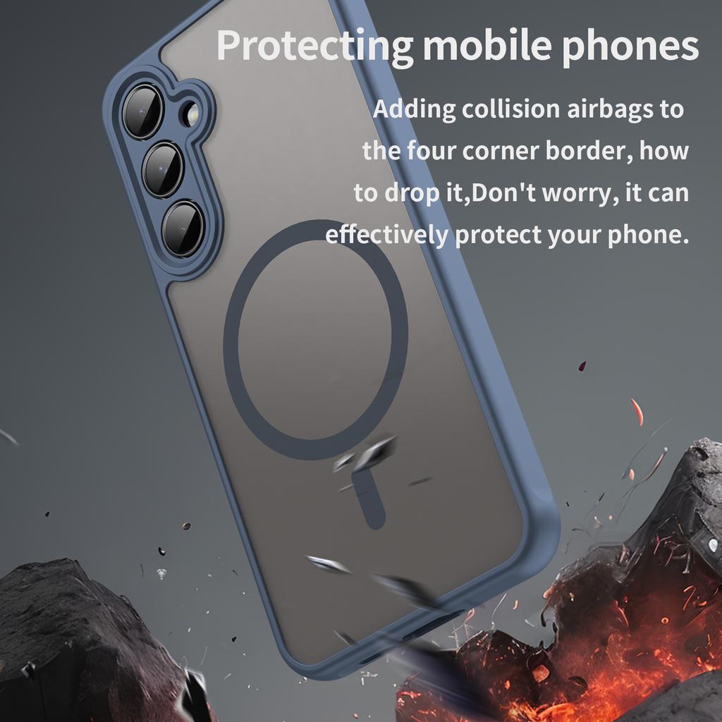 Samsung Galaxy S25 Phone Case, Magnetic Shockproof Phone Case Cover for Samsung Galaxy S25