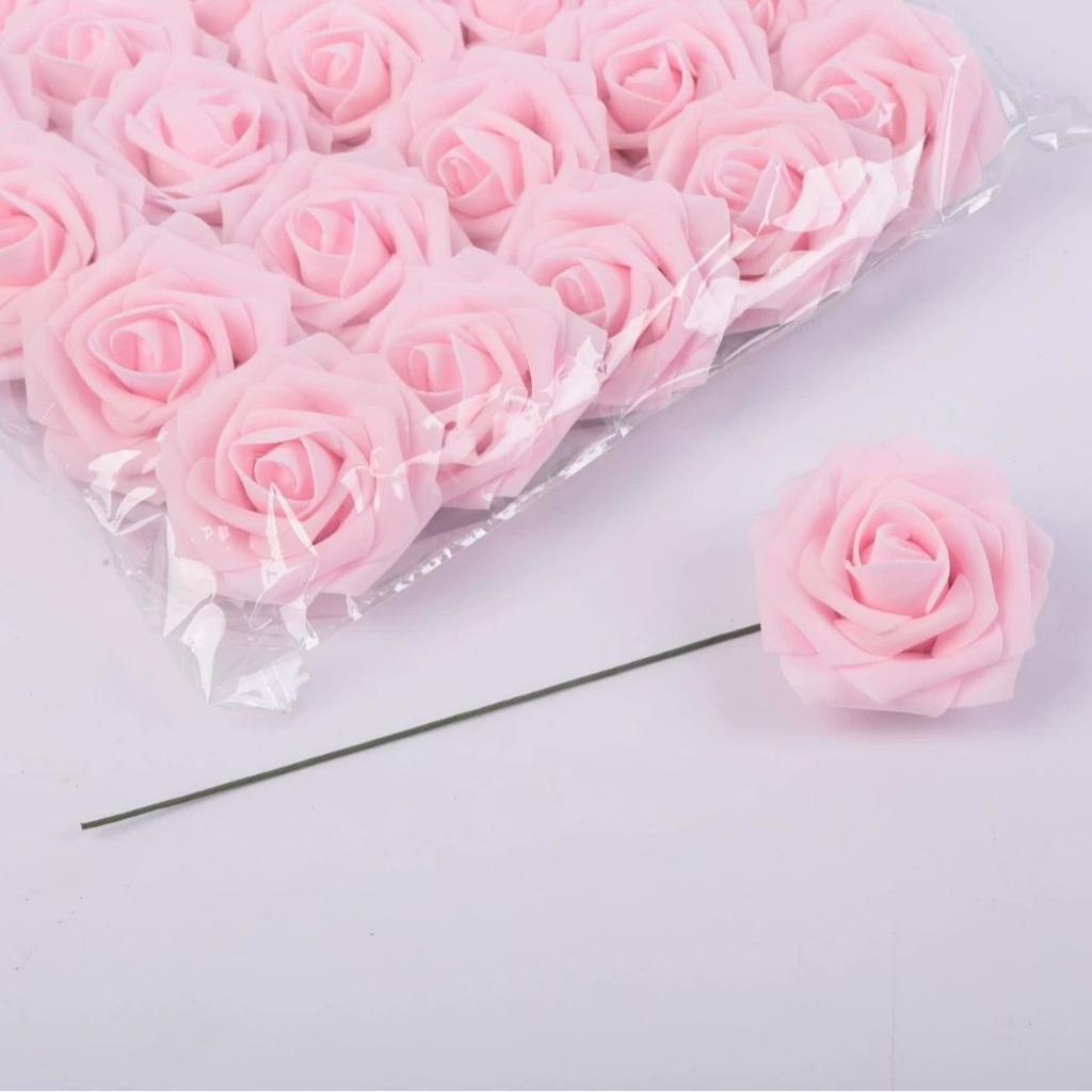25pcs Ultra-Realistic Artificial Roses with Stem, Elegant Decor for Home,Party,Wedding,for DIY Bouquets,Romantic Centrepieces