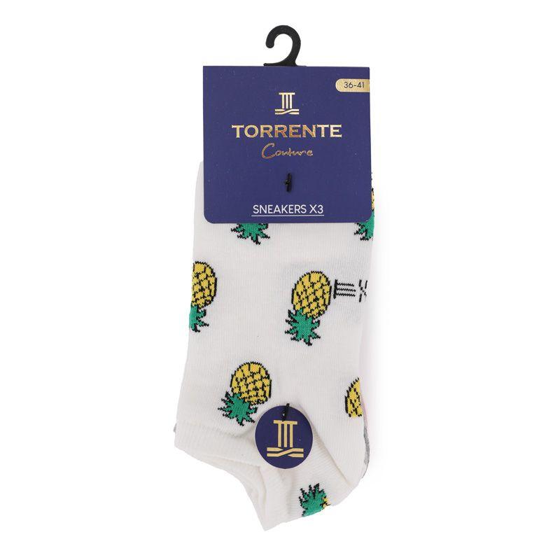 

Pineapple socks x3 Woman TORRENTE 36/41 разноцветный