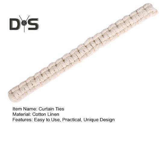 Jute Braided Curtain Holdback Rope Curtain Tiebacks Classic Style Decorative Curtain Holdbacks Home Decoration