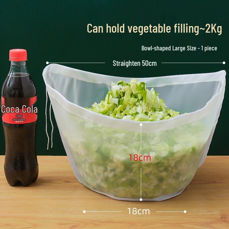 Vegetable Filling & Drainage Squeezer – Dumpling Filler & Dehydration Bag