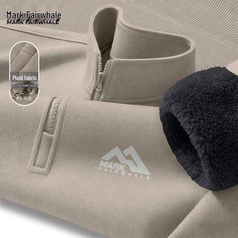 Mark Fairwhale Men s Heavyweight Thermal Mock Neck Sweatshirt L