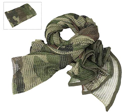 Camouflage Netting Tactical Mesh Net Camo Scarf for Wargame Sports Hunting Shooting Wild Photography Sniper Camo Mesh Scarves