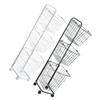 3 Tier Storage Cart with Wheels Metal Sorter Storage Trolley for Bathrooom