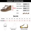 Fashion Fashion Rhinestone Wedge Heel Slippers Women Transparent Pvc Chunky Platform Sandals Woman Shiny Crystal Thick Bottom Sandalias