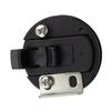 2" Non-Locking Flush Pull Slam Latch for RV Boat Marine Deck Hatch Door Plastic Black Universal