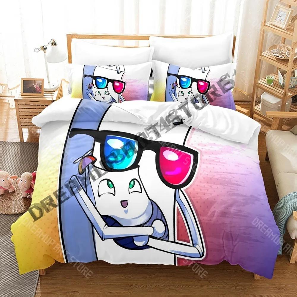 Ensemble de literie SMii7Y imprimé 3D Simple Jumeaux Lit Simple Lit Double Queen Size King Size Ensemble de lit Adulte Enfant Chambre à coucher Housse de couette Ensembles Drap de lit Anime EU Single 90x200cm