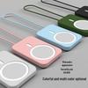 iPhone 12 MagSafe Silicone Protective Cover with Hand Strap for Mobile Power Shell