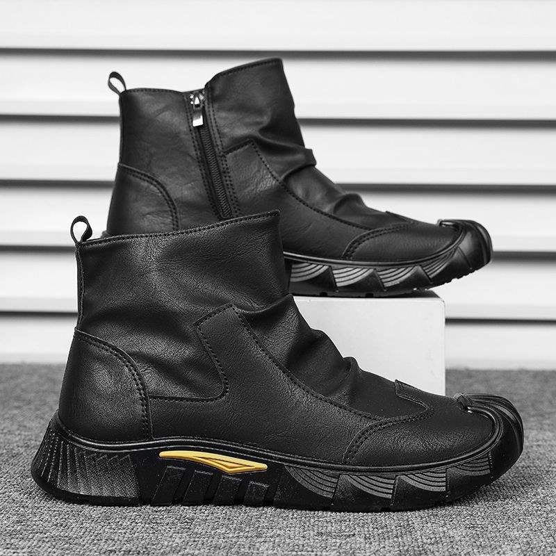 

Men s shoes autumn and winter 2025 fleece non-slip wear-resistant tooling shoes trendy versatile shoes men s casual labor insurance shoes 44