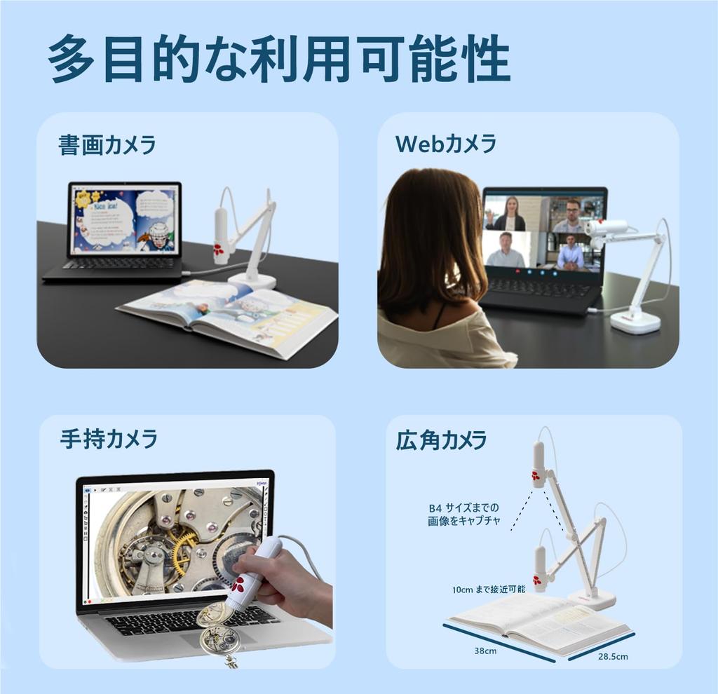 INSWAN In USB Document CMOS Portable Microphone LED Light Compatible with and iPad for Online Zoom Video Live and Working from Home INS-3 (Made