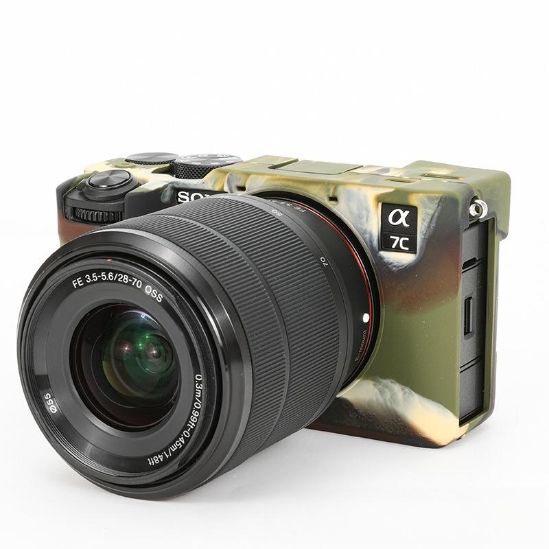 Huse din silicon pentru Sony A7CR și A7CII Genți pentru camere foto pentru A7CR Camere foto mirrorless Huse de protecție anti-cădere pentru camerele foto A7CII