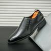 Spring New Brand Men's Comfortable Pointed Oxford Shoes New Men's Breathable Brown/black Business Casual Leather Shoes