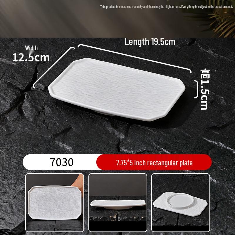 Melamine Long Sushi/BBQ/Hot Pot Plate for Beef and Cold Dishes