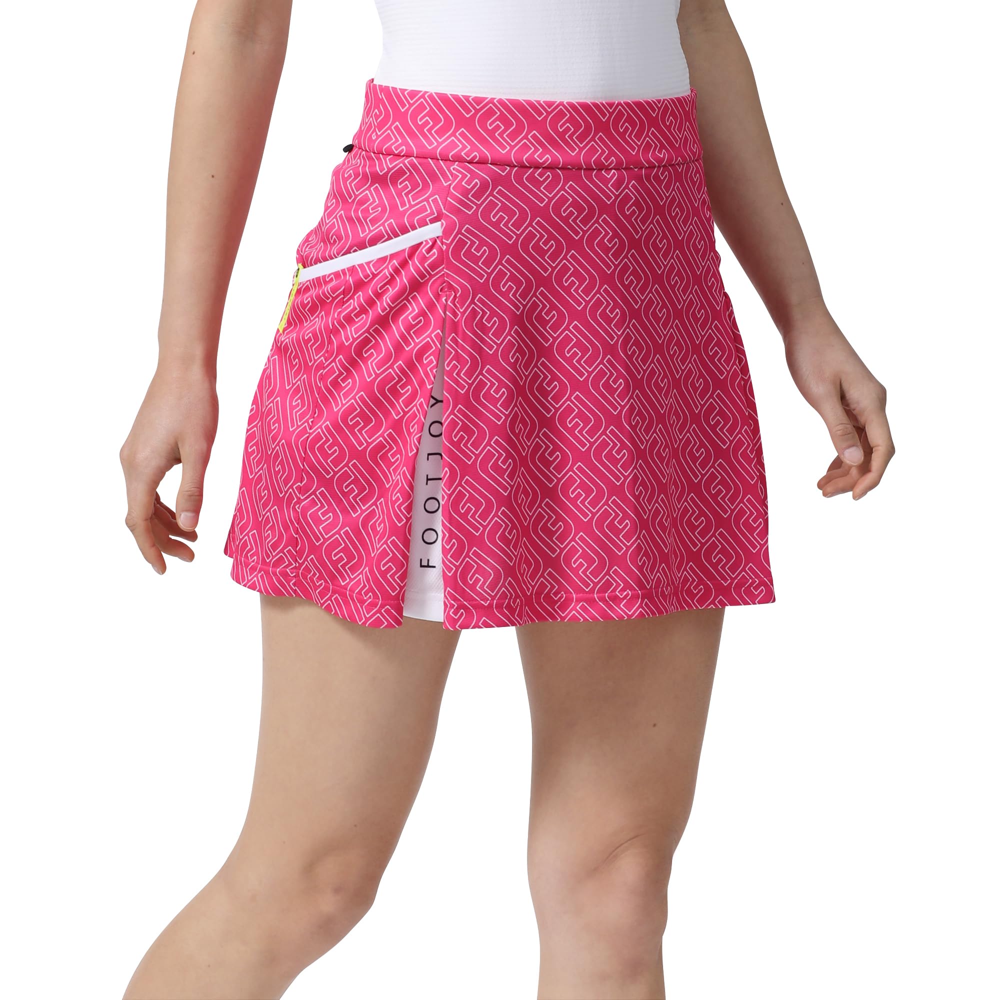 

FootJoy FJ Outline Print Skirt, Neo Pink, Women s, Size L, FJW-S24-P03, 82138-L