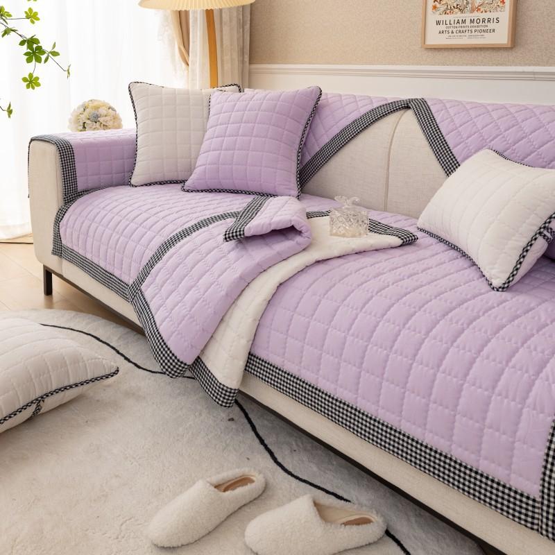 Универсальная тканевая квадратная черно-белая клетчатая диванная подушка на все времена — фото 9