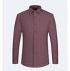 Men's Long Sleeve Bamboo Fiber Formal Shirt - White & Blue, Stretchable, Plus Size Available