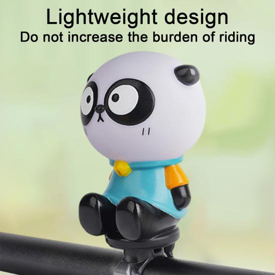 Cartoon Bike Bell Cute Squeeze Bicycle Horn Loud Clear Easy Installation On 0.87" Handlebars Bicycle Bell Lightweight Plastic Silicone Stretchable