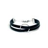 Glory_Arden Surgical Steel 2-Strand Cowhide Bracelet/Ghmb-296