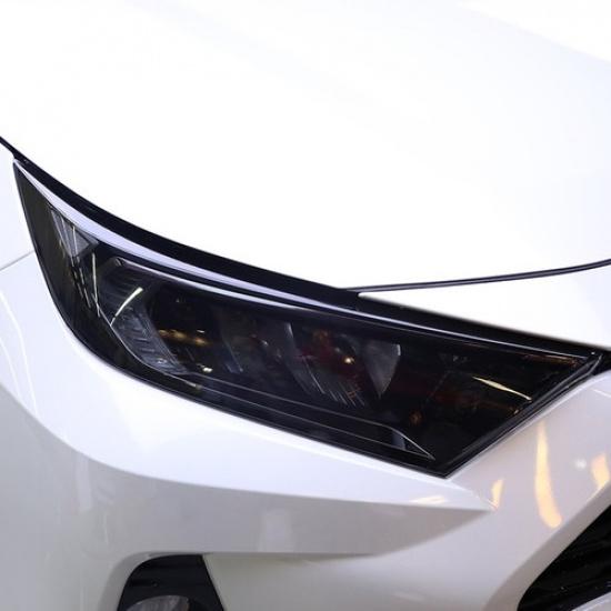 For Toyota RAV4 -2024 Smoked Black Headlight Protective Film TPU Sticker
