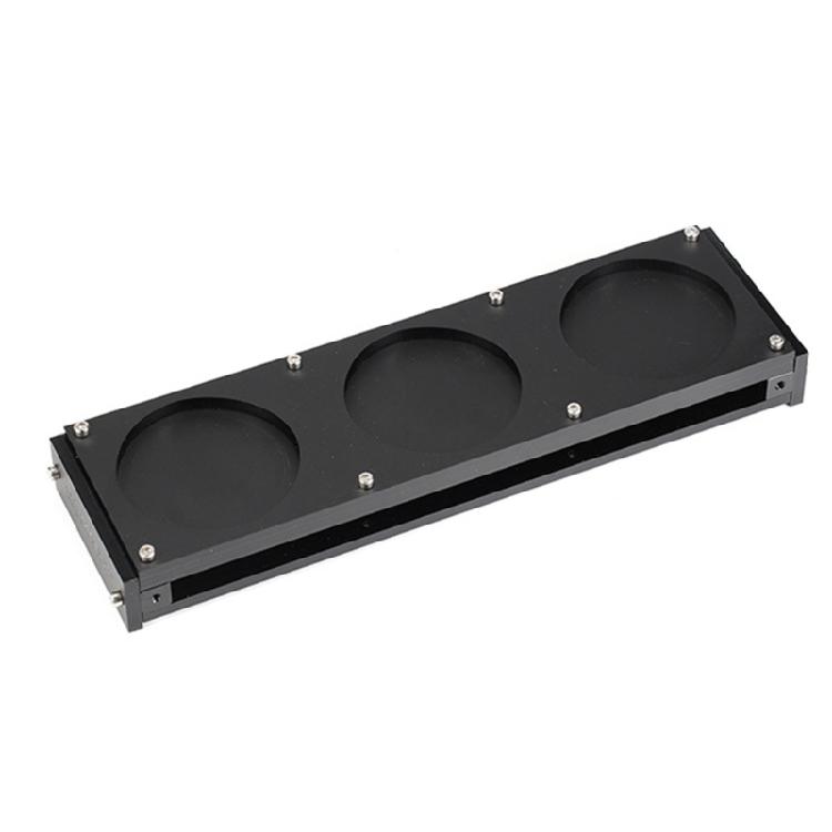 3 Hole Drink Cup Stand Shelf Acrylic Heat Resistant Cup Holder Nonslip Base Drinks Serving Board Coffee Storage Rack
