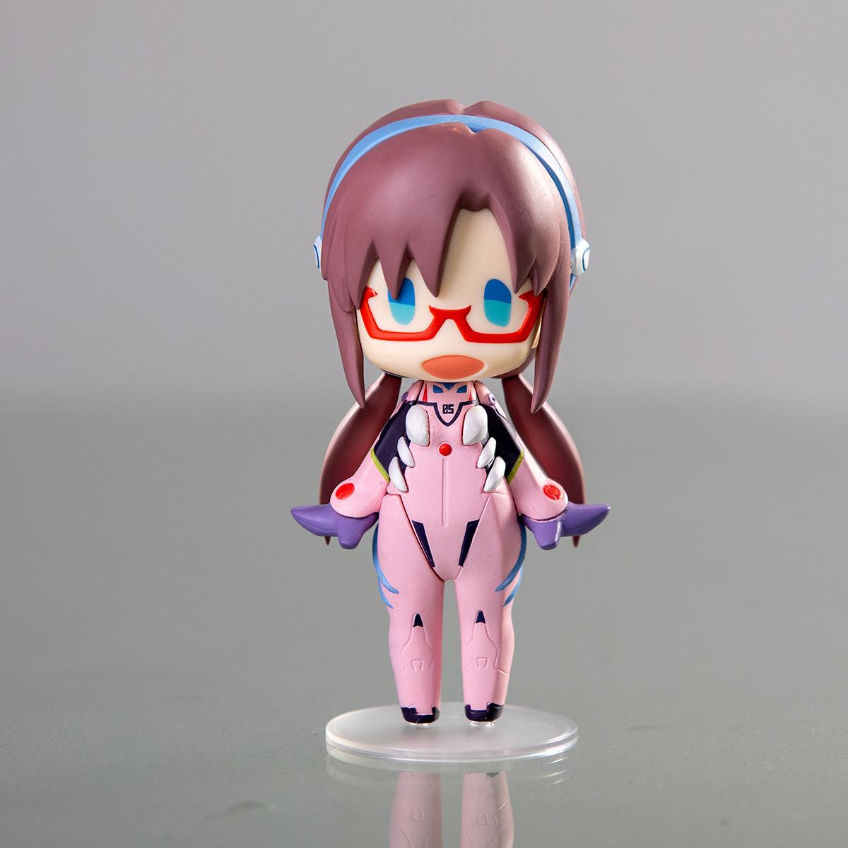 Anime Q-Version Figures Building Blocks: Shinji, Asuka, Rei Ayanami Models