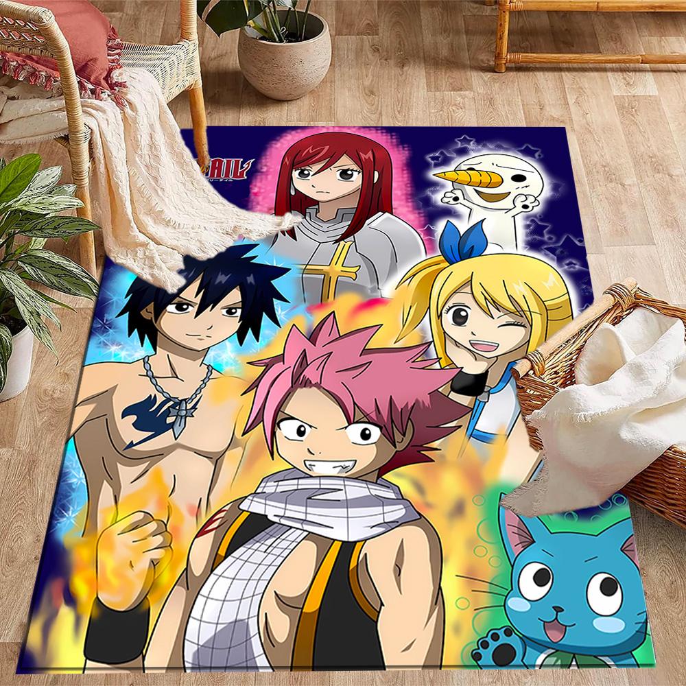 Fantasy Friends Adventure Themed Anti-Slip Rugs - Polyester Home Decor, Suitable for Bedrooms, Living Rooms, Doorways, Studios, and Decorations