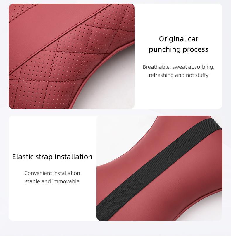 1Pcs Volvo Logo Headrest Car Seat Neck Pillow Accessories For Volvo ES90 EC40 EX40 EM90 XC90 V90 V60 XC60 V40 S80 S60 S90 C40 XC