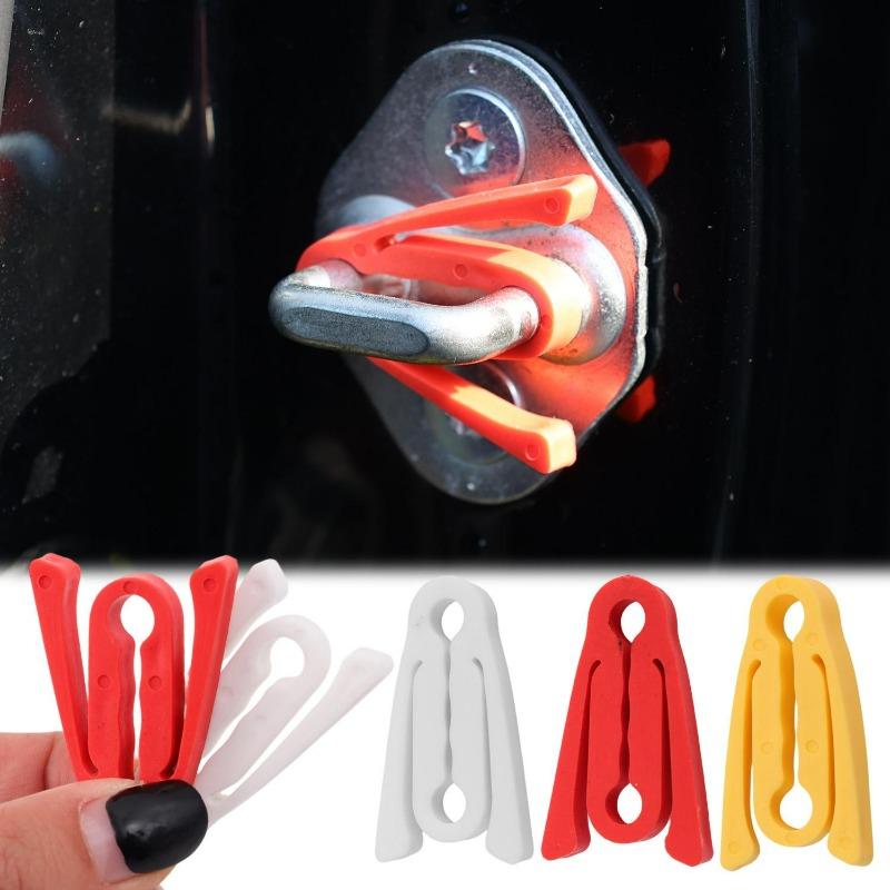 Silicone Car Door Lock Shock Absorber Cushion Car Sound Deadener Damper for VW Golf Passat Tiguan Door Lock Buffer Deadening