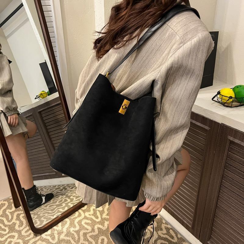 Bucket Bag, Large Capacity Tote Bag, Single Shoulder Crossbody Bag