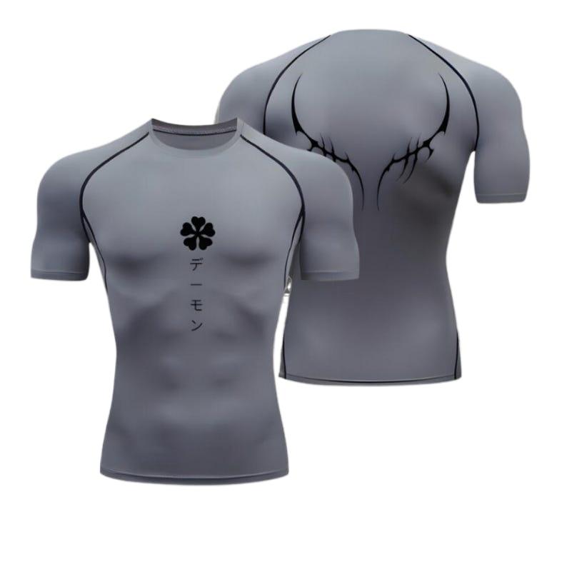 Kompresní košile Asta | Black Clover, Anime, Asta Gym, Motivace do Tělocvičny, Animegymwear, Animeshirt, Kompresor, Svalová Košile, Animeclothing