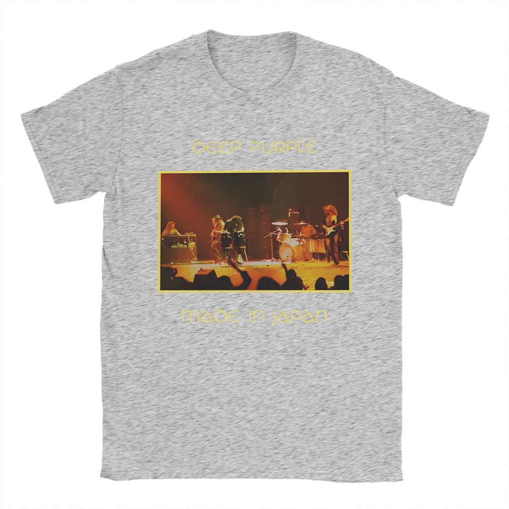 Men's Rock Band Deep Purple  Made In Japan T Shirt  Cotton Clothes Vintage Short Sleeve O Neck Tees Summer T-Shirt
