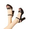 Spring and Autumn New Exquisite Women's High Heel Sandals Summer Luxury Versatile Fashion Coarse Heel Sandals Modern Sandals