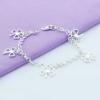 High Quality  Sterling  Bracelet Four Leaf Clover Bracelet 8 Inches For Women & Men Party Charm Jewelry Gifts