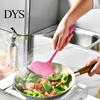 Ergonomic Cooking Spoons Pink Kitchen Utensil, Food Grade Silicone Tool, Non-stick Heat Resistant Baking Spatulas Cookware, Handle Kitchenware