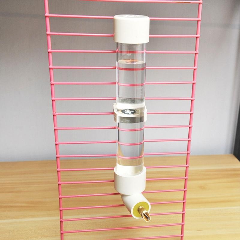 No Drip Small Animals Water Bottle Automatic Water Feeder Dispenser for Birds Ferret Rabbit 130ml No Mess for Cage