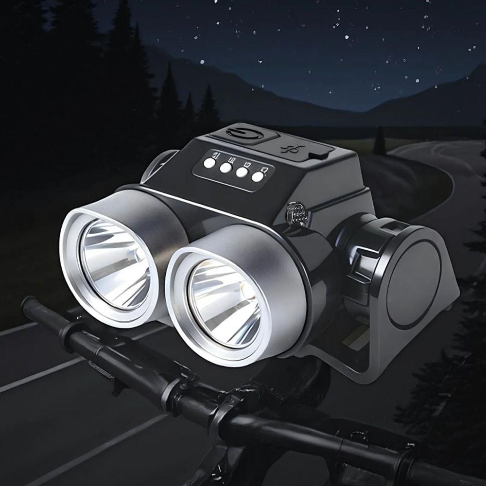 High-Brightness Bicycle Front Rear Light IPX6 Waterproof Safety Cycling Light Outdoor Hiking