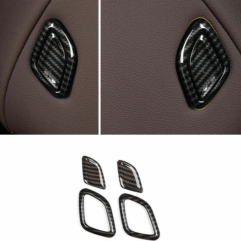 Seat Headrest Switch Button Trim Fit For BMW 3 Series G20 - Carbon Fiber