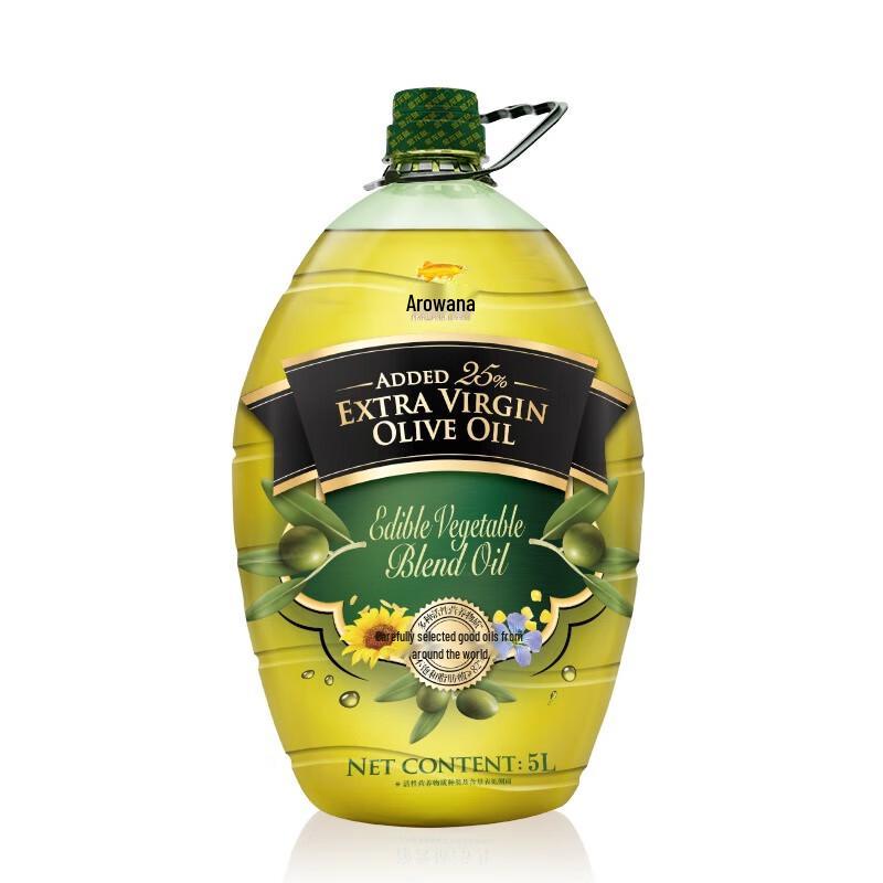 Arowana Blended Vegetable Oil with 25% Extra Virgin Olive, 5L