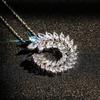 Simple And Versatile, Slightly Inlaid Zircon Leaf Necklace, Collarbone Chain, Female Necklace.